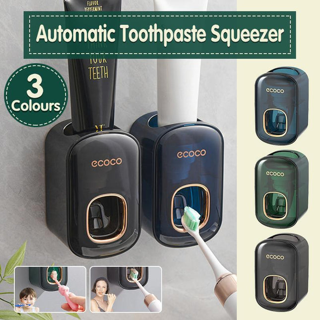 Automatic Toothpaste Dispenser Wall Mounted Toothpaste Squeezer Bathroom - Aimall