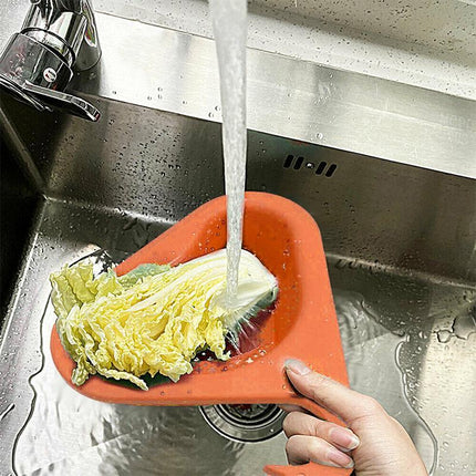 Swan Drain Basket Punch Free Kitchen Sink Filter Organizer Strainer Holder Tool