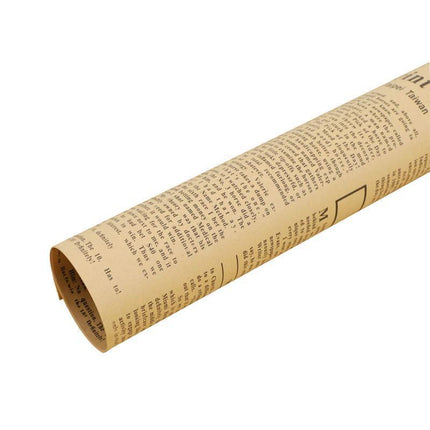 45X Gift Packaging Packing Material Kraft Tissue English Newspaper Bouquet Paper - Aimall