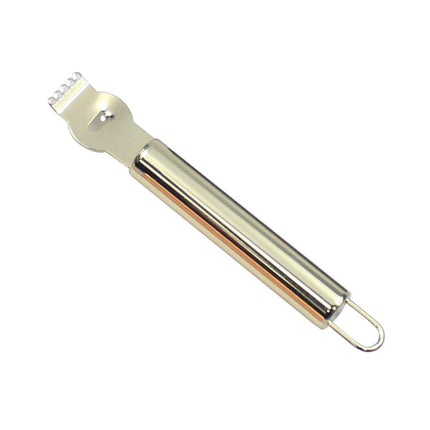 Lemon Zester Grater Knife Tool Stainless Steel with Channel Garnish Citrus Lime - Aimall