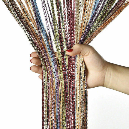 Tassel Decoration Fly Screen Panel Room Door Curtain Divider Window Bead String