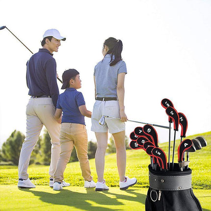 12Pcs Golf Head Cover Iron Putter Driver Headcover Protective Set Club Covers - Aimall