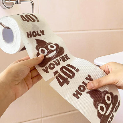 Prank Gag Printed Poop Funny Toilet Paper Roll Novelty Gag Gift for Pranks