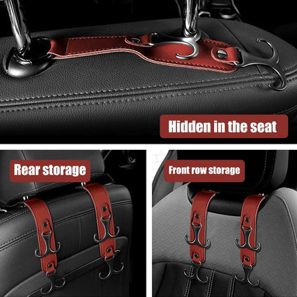 1PCS Multifunctional Car Seat Back Hook 3 in 1 Car Purse Holder Vehicle Hanger - Aimall