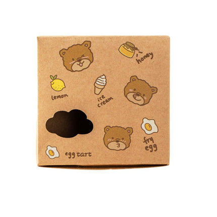 40PCS Cute Egg Tart Paper Boxes for Bakery Packaging Desserts Pastry Cupcakes
