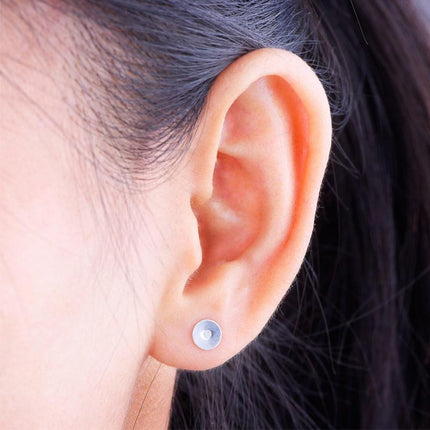 50/100/200PCS Earring Stud Posts Pads+Nut Backs Silvery Surgical Steel DIY Craft 4MM - Aimall