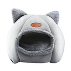 Cat Bed Winter Warm Enclosed Pet House Cozy Indoor Sleeping Nest for Cold Weather
