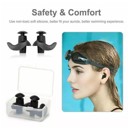 Silicone Swim Earplugs Swimmer Waterproof Swimming Antinoise Earplug
