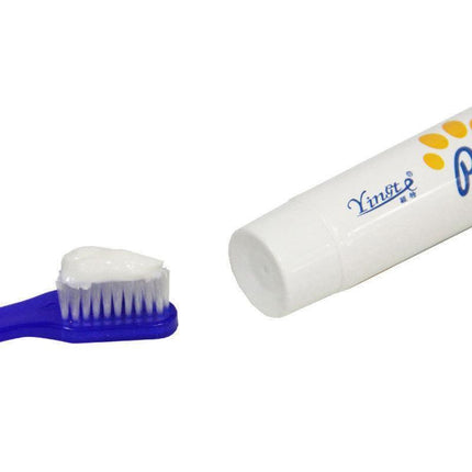 Beef Flavor Edible Pet Dog Cat Toothpaste Teeth Cleaning Care Oral Hygiene - Aimall