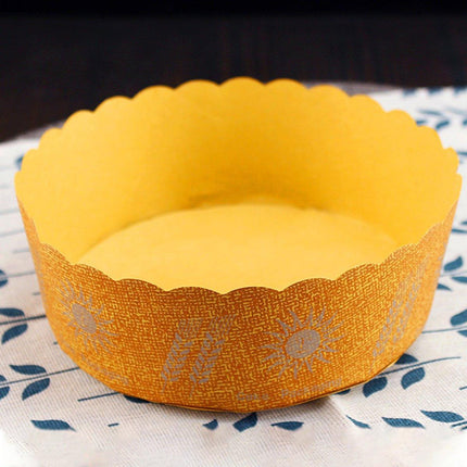 100PCS High Temperature Kraft Paper Bread Cupcake Holder Resistant Paper Cup