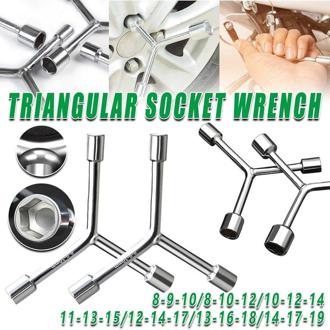 Manual Y Type Three Pronged Socket Wrench Heavy Duty Car Repair Tool Kit
