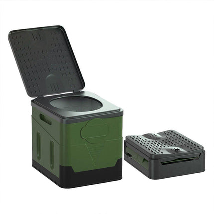 Portable Folding Car Toilet Outdoor Travel Emergency Plastic Lightweight Toilet