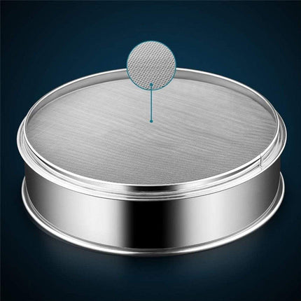 15CM Stainless Steel Flour Sieve Colander Fine Mesh Oil Strainer Sifter Filter