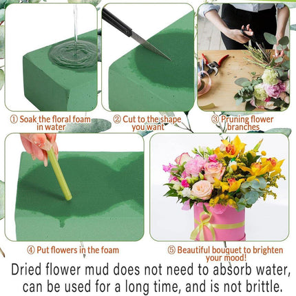 Floral Foam Blocks for Dry Wet Artificial Flower Arrangements Florist Supplies