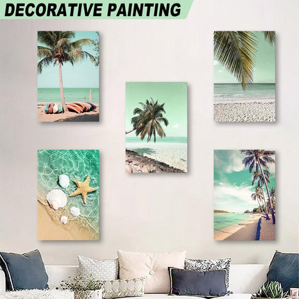 Living Room Wall Art Decorative Painting Beach Seaside Travelling Landscape