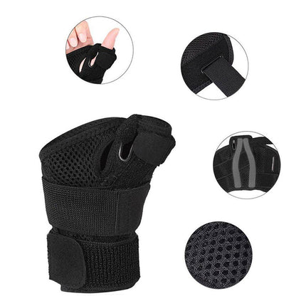 1pc Black Sports Finger Protector Basketball Fitness Thumb Support Guard Sleeve