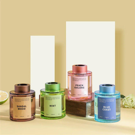 5X 120ml Fireless Rattan Aromatherapy Essential Oil Reed Diffuser Set