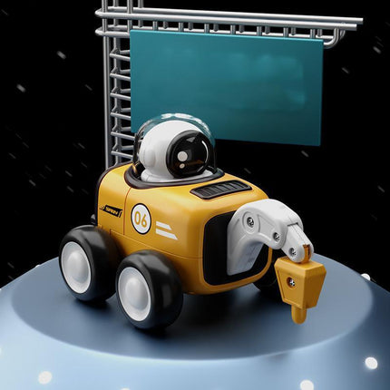 Astronaut Inertial Engineering Vehicle with Whistle Cartoon Shaped Kids Car Toys - Aimall