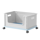 Under Desk Book Storage Box with Wheels Movable Classroom Student Organiser Rack
