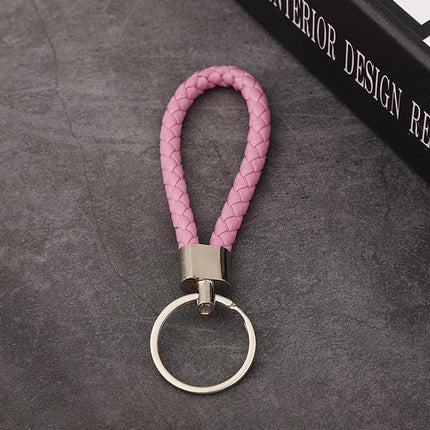Handmade Leather Rope Keychain Car keychain Bag Pendant Accessories - Aimall