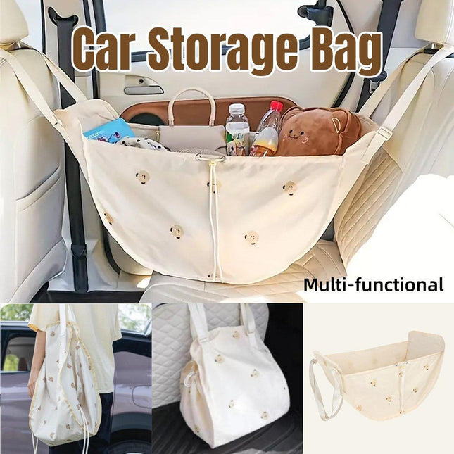 Car Seatback Storage Organizer Multi Function Rear Seat Hanging Storage Bag