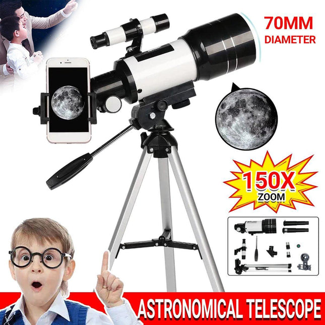 150x HD Astronomical Telescope High Tripod Zoom Monocular for Stars