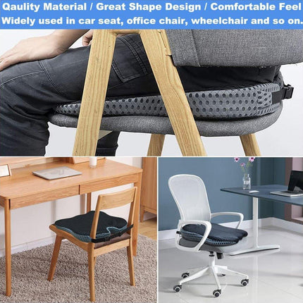 Universal Memory Foam Seat Cushion for Car Office and Home Chair Use