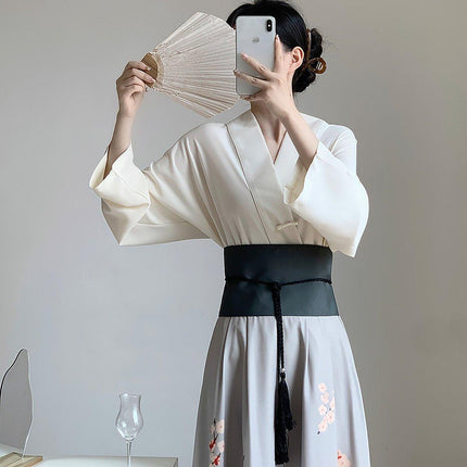 Stylish Chinese Style Hanfu Skirt Suit Traditional Womens Outfit for Daily Wear