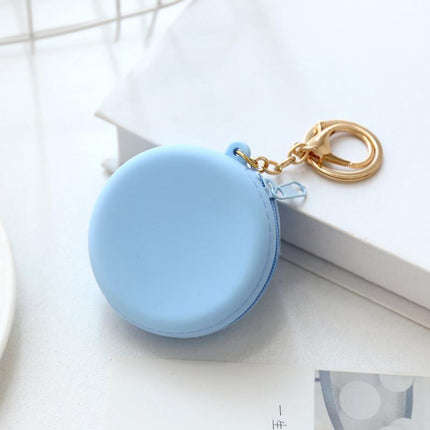 Bag Charm Coin Purse Keychain Zipper Change Purse Key Ring Purse With Keychain - Aimall