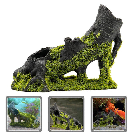 Resin Fish Tank Decorations Aquascape Dead Wood Ornament Simulation for Aquarium