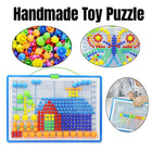 Mushroom Nail Educational DIY Puzzle Toy Set for Creative Learning and Play