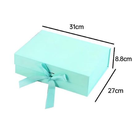 Elegant Ribbon Flip Folding Gift Boxes Multiple Colors High-Quality Cardboard