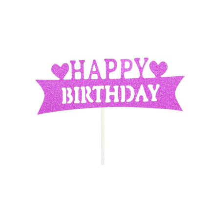 Happy Birthday Cake Topper Colour Printed Acrylic Party Decorations Au Stock - Aimall