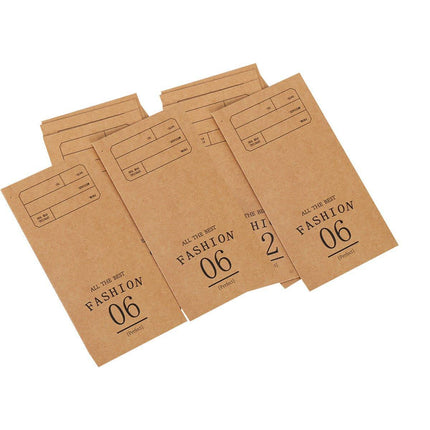 60PCS Folded Kraft Paper Biscuit Kraft Cardboard paper Creative Decorative Paper