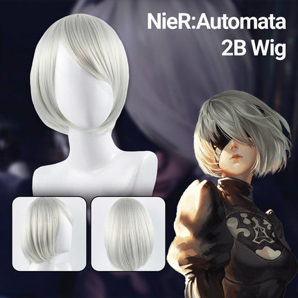 Neil Mechanical Epoch 2B Silver White Wig AU