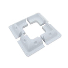 4x Solar Panel Mounting Bracket White Black Corner Set Kit Entry Caravan Boat