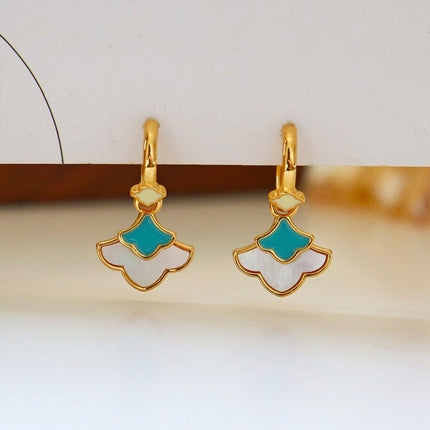 New Chinese Ginkgo Leaf Earrings Simple Delicate Design Elegant Jewelry