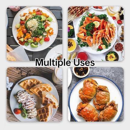 100X Biodegradable Catering Paper Bowls 220ml-450ml Disposable Ice Cream Dessert - Aimall