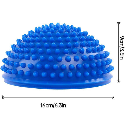 Spiky Massage Ball PVC Half Round Yoga Exercise Foot Hand Cushion