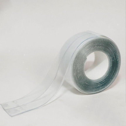 Kitchen Bathroom Sink Sealing Strip Waterproof Tape 3.2M White Easy to Clean Clear - Aimall