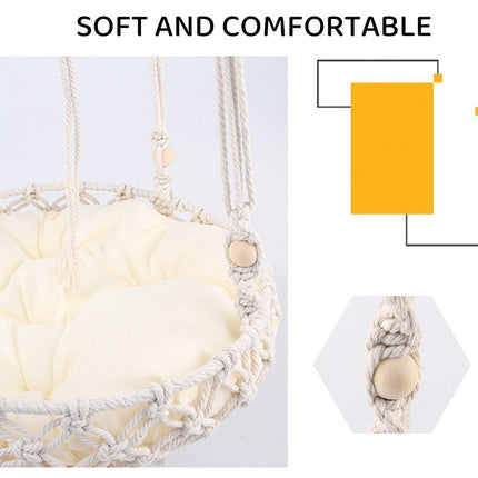 Macrame Cat Hammock Boho Style Kitty Hanging Swing Bed Pet Sleeping Bed Cat