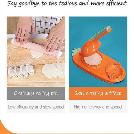 2in1 Dumpling Skin Chapati Maker Press Machine Wrapper Mould Handle Tools Pastry - Aimall