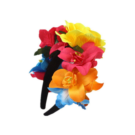 Halloween Vintage Rose Headband Adult Fancy Dress Costume Accessory Flower Party
