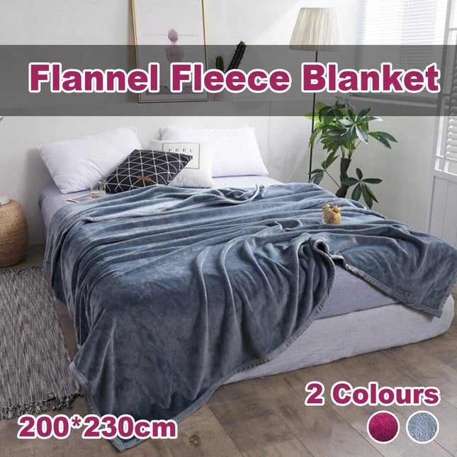 Soft Winter Flannel Blanket for Office Home Lunch Break Warm Cozy Throw Blanket