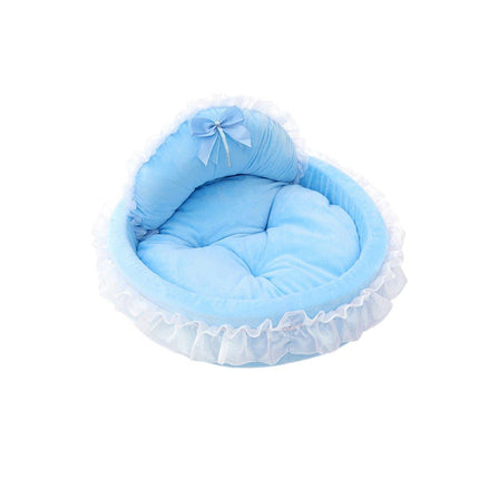Princess Pet Kennel Soft Comfortable Cat and Dog Bed House for Small Pets