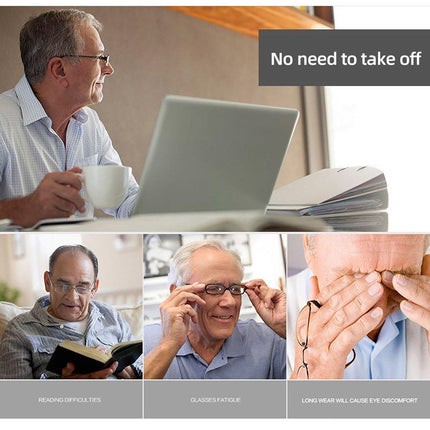 Folding Reading Glasses for Elderly Convenient Neck Hanging Portable Eyewear