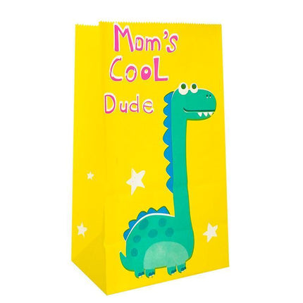 100PCS Kraft Paper Party Bag Seal Birthday Favor Kids Dinosaur Candy paper bag Aimall