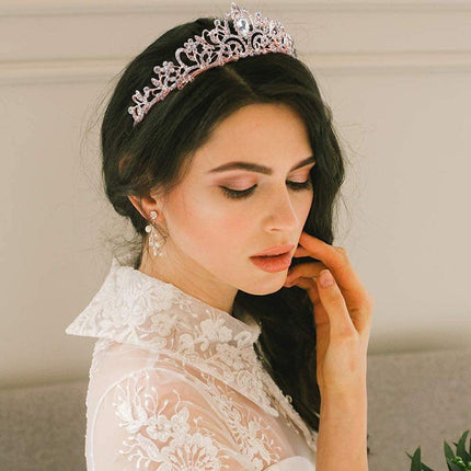 Princess Rhinestone Queen Hair Tiara Headband Hair Accessories Crystal Crown