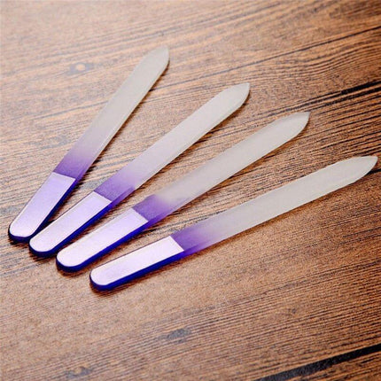 Durable Crystal Glass Nail File Buffer Art Files Manicure - Aimall
