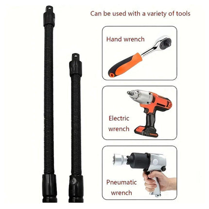 4pcs Electric Wrench Flexible Shaft Coupling Rod Spring Sleeve Universal Tool